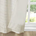 Colt - Room Darkening Metallic Printed Poly Velvet Rod Pocket/Back Tab Window Panel Pair - White/Gold - 510 Design - Curtain Sets - Elite Enclave Home