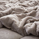 Gia - 3 Piece Full/Queen Solid Comforter Mini Set - Gray