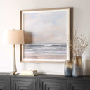Haze - Framed Print - Light Gray
