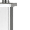 Metal USB Table Lamp With White Shade - Nickel