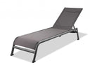 Metal Outdoor Chaise Lounge (Set of 2) - Taupe