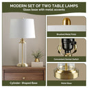 Clarity - Table Lamp (Set of 2) - Gold - 510 Design - Lamp Sets - Elite Enclave Home