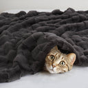 Vivienne - Faux Fur Throw - Gray - Madison Park - Throws - Elite Enclave Home