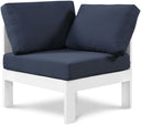 Meridian Nizuc Outdoor Patio Corner Chair – modular design with waterproof fabric cushions and aluminum frame