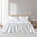 Satin - Wrinkle-Free Luxurious 6-Piece Sheet Set - White