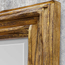 Overlap - Teak Wood Mirror - Light Brown