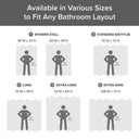 Spa Waffle - 72" x 78" Shower Curtain With 3M Treatment - Charcoal - Madison Park - Shower Curtains - Elite Enclave Home