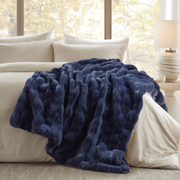 Vivienne - Throw - Navy