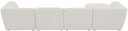 Miramar - 5 Piece Modular Sectional - Meridian Furniture - Stationary Sectionals - Elite Enclave Home