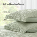Willow - 3 Piece Queen Bedspread Set - Sage