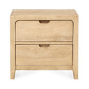 Laguna - 2 Drawer Nightstand - Natural - Classic Home - Accent Nightstands - Elite Enclave Home