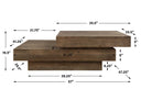 Rustic Planes - Modern Coffee Table