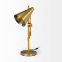 Lamp Base LED With Gold Shade - Gold