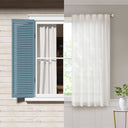 Lexus - 52x63" Rod Pocket With Back Tab Privacy Curtain Pair (Set of 2) - White - Madison Park - Curtain Sets - Elite Enclave Home