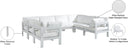 Nizuc - Outdoor Patio 8 Piece Modular Sectional With White Frame - Meridian Furniture - Stationary Sectionals- Elite Enclave Home