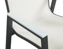 Nizuc - Outdoor Patio Dining Arm Chair With Gray Frame (Set of 2)