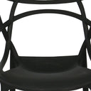 Heavy Duty Plastic Indoor Outdoor Dining Chair - Black