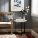 Beaumont - End Table - White / Natural - Madison Park - End Tables - Elite Enclave Home