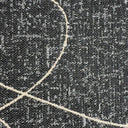 Uttermost Loopy Loop Outdoor Pillow – Onyx ground with sandy abstract loops in Sunbrella fabric