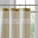 Serene - Embroidered Floral Shower Curtain - Green - Madison Park - Shower Curtains - Elite Enclave Home