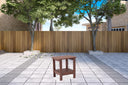 Plastic Outdoor Side Table - Brick Red