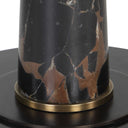 Tallarico - Brass & Marble Floor Lamp - Black / Bronze / Brown