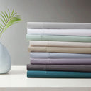 600 Thread Count - Cooling Cotton Blend 4 Piece Queen Sheet Set - White