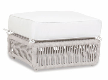 Dana - Rope Ottoman, With Self Welt - Linen Canvas
