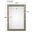 Evelina - Leaves Mirror - Silver