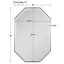 Stuartson - Octagon Vanity Mirror - Pearl Silver