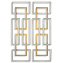 Aerin - Geometric Wall Art (Set of 2) - Gold