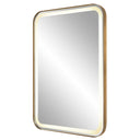 Crofton - Vanity Mirror - Gold & Pearl Silver