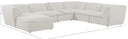 Miramar - 7 Piece Modular Sectional - Meridian Furniture - Stationary Sectionals - Elite Enclave Home