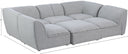 Miramar - 6 Piece Modular Sectional - Meridian Furniture - Stationary Sectionals - Elite Enclave Home