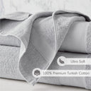 Premium Turkish Cotton 500GSM Plush 6 Piece Towel Set - Light Gray - Comfort Spaces - Towel Sets - Elite Enclave Home