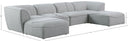 Miramar - 6 Piece Modular Sectional - Meridian Furniture - Stationary Sectionals - Elite Enclave Home