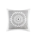 Sofia - Embroidered Decorative Square Pillow - Gray - INK+IVY - Throw Pillows - Elite Enclave Home