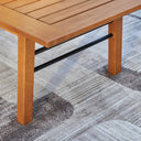 48" Solid Wood Outdoor Coffee Table - Natural