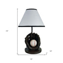 Baseball Themed Table Lamp - Brown