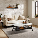 Parker - Coffee Table - Off - White / Black - Madison Park - Coffee Tables - Elite Enclave Home