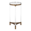 Pereira - Round Acrylic Accent Table - Bronze - Uttermost - Accent Tables - Elite Enclave Home