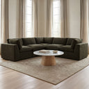Cates - Corner Chair - Dark Green - Moe's Home Collection - Corner Chairs - Elite Enclave Home