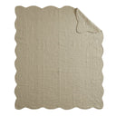 Tuscany - Oversized Quilted Throw - Khaki - Madison Park - Throws - Elite Enclave Home