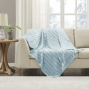 Duke - Long Throw - Blue - Madison Park - Throws - Elite Enclave Home