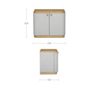Simone - Nightstand - Cream / White / Light Brown - Moe's Home Collection - Accent Nightstands - Elite Enclave Home