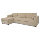 Burrow - Sleeper Sectional With Left Storage Chaise - Sand - Moe's Home Collection - Sleeper Sectionals - Elite Enclave Home