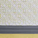 Donnell - Embroidered And Pieced Shower Curtain - Yellow / Gray - 510 Design - Shower Curtains - Elite Enclave Home