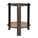 Hanson - Side Table - Bronze & Dark Glass