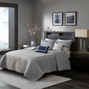 Rhapsody - King 6 Piece Reversible Coverlet Set - Navy