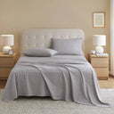 Cozy Cotton Flannel - King Printed Sheet Set - Snowflake - True North by Sleep Philosophy - Bedding Sets - Elite Enclave Home